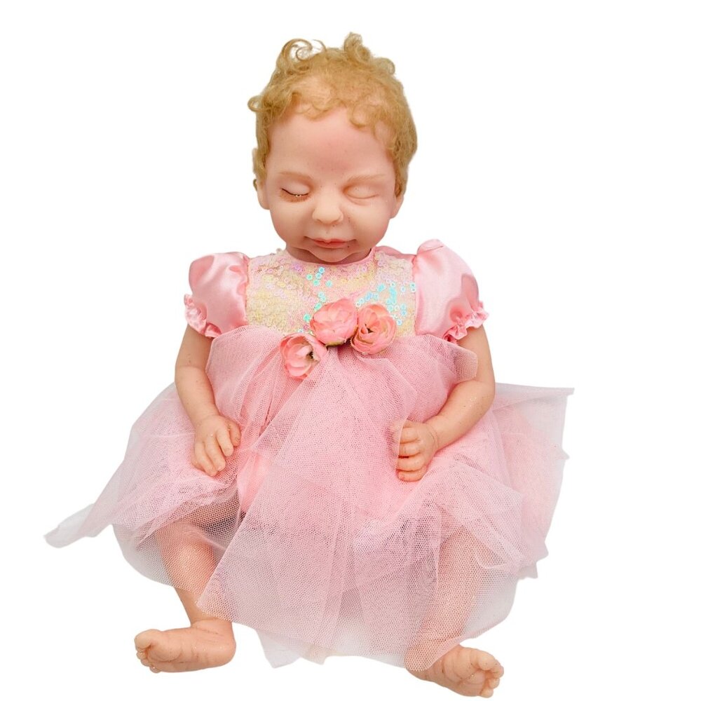 Ashton Drake Realistic Silicone Fairy Baby Doll Dream Blossom, 13'' Rooted Hair